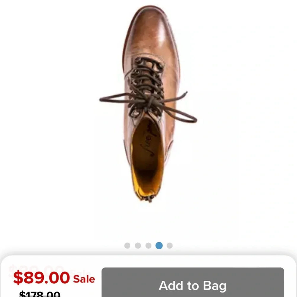 Free People “Eberly” Lace-Up Boots in Brown - Picture 9 of 11